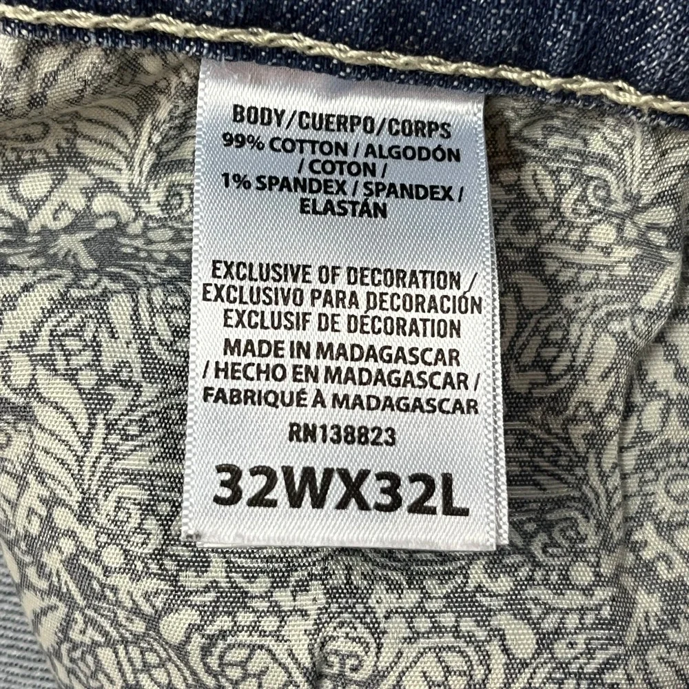 Cody James Shorts Mens 32 Blue Denim Cut Off Raw Hem Stretch Western Casual 6602